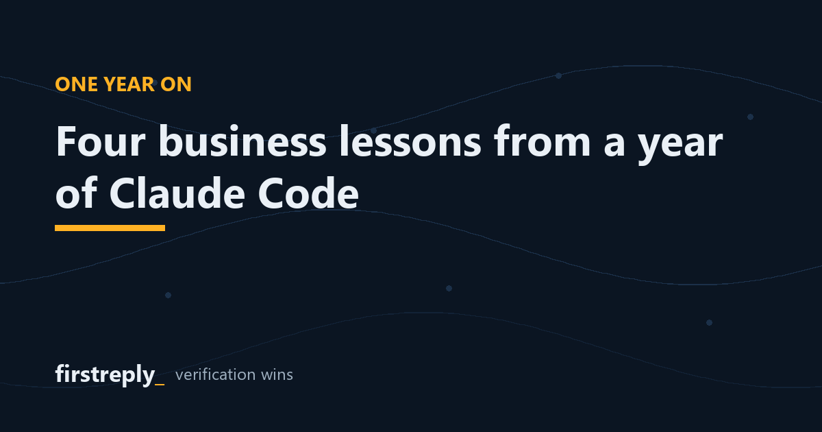 One year of Claude Code: four lessons that apply to any business